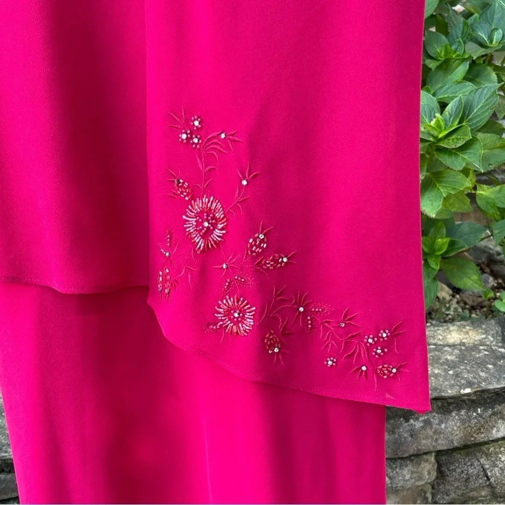 Positive Attitude Vibrant Pink Maxi Dress Size 10 - Picture 6 of 13